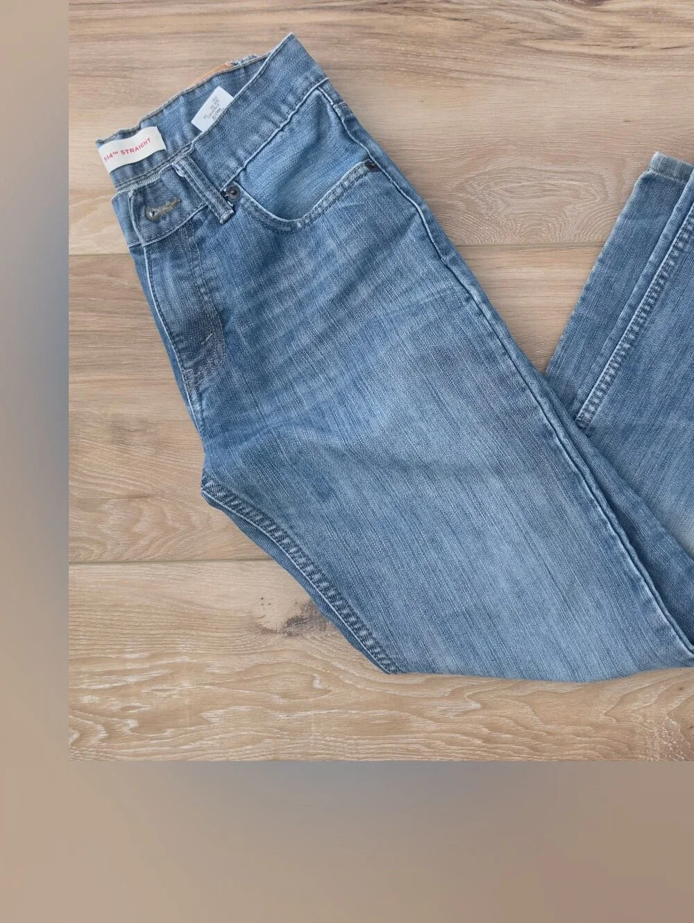 Levi Girls Straight Fit Light Blue Jeans